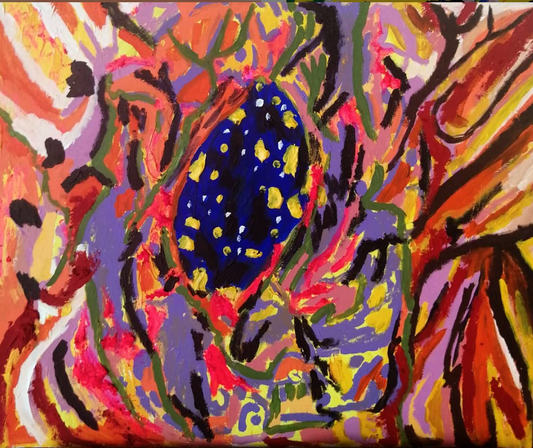 pintura acrílica. espacial