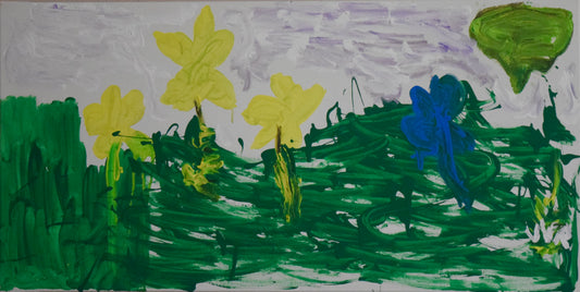 paisaje. pintura acrílico