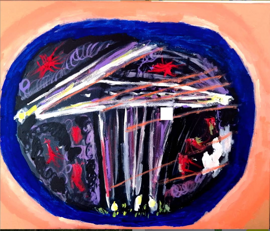 Pintura   acrílica.
