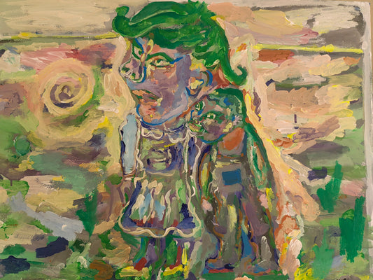 L' enfant. pintura acrílica